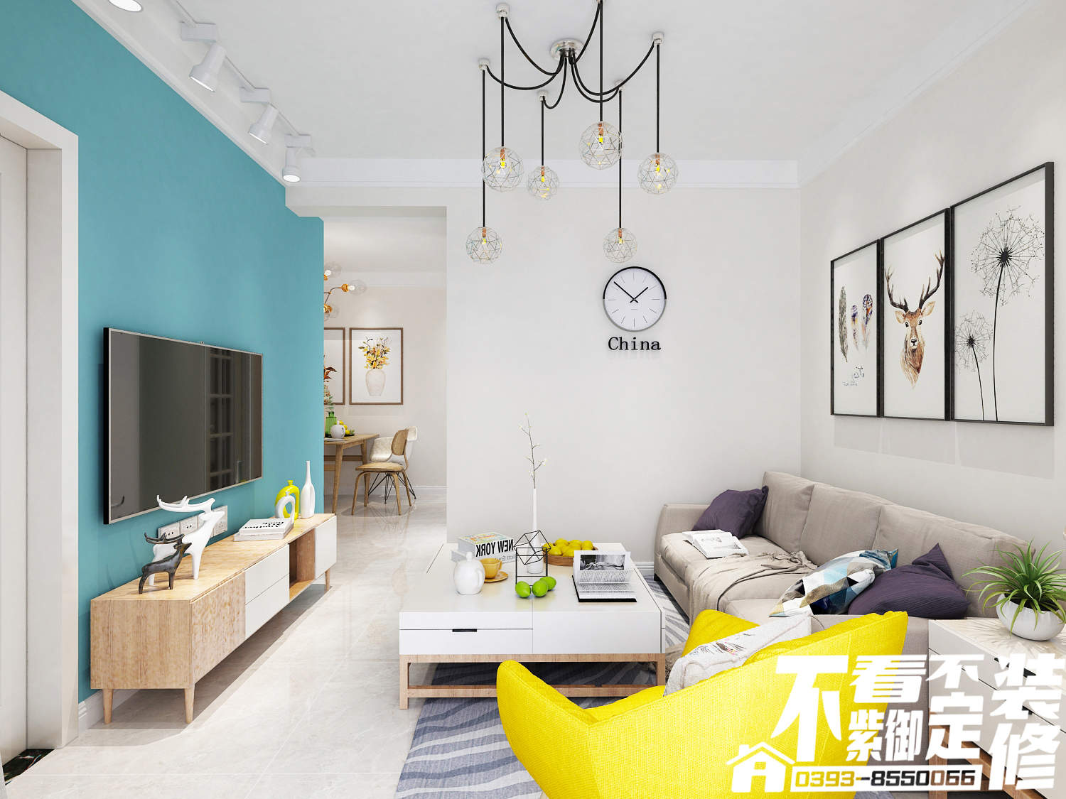壹號城邦108㎡簡(jiǎn)約風(fēng)家裝案例